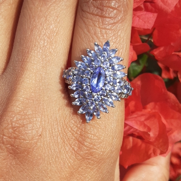 925 Genuine TanzaniteMarquise Cut.